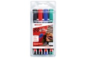 Skrive- og Tegneværktøjer - Edding e-330 permanent marker set af 4 assorterede farver - 330/4