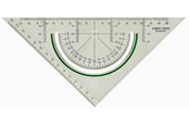 Skrive- og Tegneværktøjer - Linex  S2622 Super Series Geometritrekant - 100414166