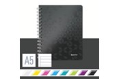 Blokke, Formularer & Notesbøger - Leitz Notesblok WOW PP A5 linjeret 80 gram 80 ark Sort - 46390095