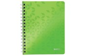Blokke, Formularer & Notesbøger - Leitz Notesblok WOW PP A5 linjeret 80 gram 80 ark Grøn - 46390054