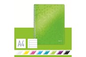 Blokke, Formularer & Notesbøger - Leitz Notesblok WOW PP A4 linjeret 80 gram 80 ark Grøn - 46370054