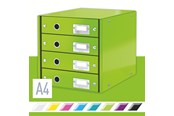 Arkivering & Opbevaring - Leitz Skuffekabinet Click & Store WOW 4 skuffer Grøn - 60490054