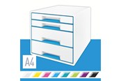 Arkivering & Opbevaring - Leitz Skuffekabinet Desk Cube WOW 4-skuffer Blå - 52132036