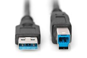 USB kabel - DIGITUS USB 3.0 Type-A til USB Type-B - 1.8m - AK-300115-018-S