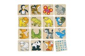 Brætspil - Goki Wooden Memo Animals - 56700