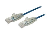 Netværkskabel - StarTech.com 3m CAT6 Cable - Blue Slim CAT6 Patch Cord - Snagless - LSZH - patch cable - 3 m - blue - Blå - 3m - N6PAT300CMBLS