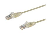 Netværkskabel - StarTech.com 3m CAT6 Cable - Grey Slim CAT6 Patch Cord - Snagless - LSZH - patch cable - 3 m - grey - Grå - 3m - N6PAT300CMGRS