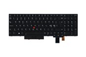 Tastatur - Lenovo Chicony - Bærbar tastatur - til udskiftning - Nordisk - Sort - 01HX258