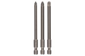 Bor & bits - Bosch 3 dele skrueklingesæt til Pozidriv-krydskærvskruer (PZ) - 2609255969