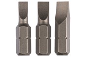 Bor & bits - Bosch 3 dele skruebitsæt standard til ligekærvskruer (S) - 2609255963