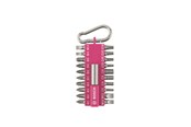 Bor & bits - Bosch Skruetrækker bitsæt med karabinhage, 21 dele (fuchsiafarvet) - 2607002821