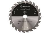 Rundsav - Bosch Standard for Wood-rundsavklinge til batteridrevne save 136x1,5/1x15,875 T24 - 2608837667