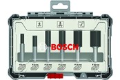 Fræser - Bosch Bitsæt til fræsejern, 6 dele, lige skaft på 1/4" - 2607017467