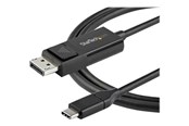 USB kabel - StarTech.com 3.3 ft. (1 m) USB-C to DisplayPort 1.2 Cable - Bi-Directional - USB / DisplayPort cable - 1 m - CDP2DP1MBD