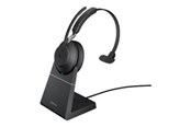 Hovedtelefoner/headset - Jabra Evolve2 65 Link380a MS Mono Stand Black - 26599-899-989