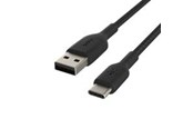 USB kabel - Belkin BoostCharge USB-A to USB-C Cable - Braided - 2m - Black - CAB002BT2MBK