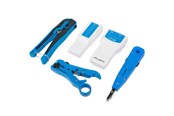 Netværkstilbehør - Lanberg NT-0302 Network Toolkit RJ45 RJ11 Cable Tester - Crimping Stripping LSA-Insertion Tool - NT-0302