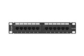 Netværkstilbehør - Lanberg PPU5-9012-B - patch panel - 1U - 10" - PPU5-9012-B