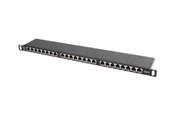 Netværkstilbehør - Lanberg PPS6-0024-B - patch panel - 0.5U - 19" - PPS6-0024-B