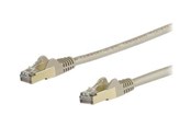 Netværkskabel - StarTech.com 5m CAT6a Ethernet Cable - Grey RJ45 Shielded Cable Snagless - patch cable - 5 m - grey - Grå - 5m - 6ASPAT5MGR