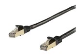 Netværkskabel - StarTech.com 7m CAT6a Ethernet Cable - Black RJ45 Shielded Cable Snagless - patch cable - 7 m - black - Sort - 7m - 6ASPAT7MBK