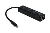 USB hub - Inter-Tech Argus IT-410 USB hub - 3 ports - Sort - 88885440