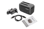 Harddisk - tilbehør - Natec Kangaroo DUAL - HDD docking station - SATA 6Gb/s - USB 3.0 - NSD-0955