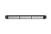 Netværkstilbehør - Lanberg PPKS-1024-B Patch Panel Blank 24-Port 1U for Keystone Modules Black - PPKS-1024-B