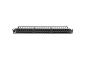 Netværkstilbehør - Lanberg PPU6-1048-B 48-Port 1U 19" Cat.6 UTP Patch Panel Black - PPU6-1048-B