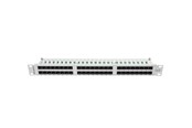 Netværkstilbehør - Lanberg PPU6-1048-S 48-Port Patch Panel 1U 19" Cat6 Grey RAL7035 - PPU6-1048-S