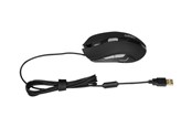 Mus - iBOX Aurora A-1 Optical Wired USB Mouse Gaming - Mus - Optisk - 6 knapper - Sort - IMOGS9031