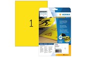 Papir, Fotopapir og Etiketter - HERMA Special - Yellow - A4 (210 x 297 mm) 25 pcs. film labels - 8033