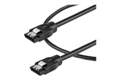 SATA & ATA kabel - StarTech.com 0.3 m Round SATA Cable - Latching Connectors - 6Gbs SATA Cable - SATA cable - 30 cm - SATRD30CM