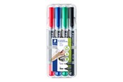 Skrive- og Tegneværktøjer - Staedtler Lumocolor Duo Marker Perm F M 4 ass/boks - 348 WP4