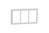 Lauritz Knudsen - LK FUGA Base 63 Design ramme 3x1½ modul, lysegrå - 560D5965