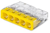 Forgreningsmateriel - WAGO Samlemuffe 5x0,5-2,5 mm², gul, 100 stk. - 2273-205