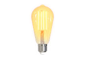 Smart Home - Deltaco LED glødepære, E27, Wi-Fi 2,4 GHz, 5,5 W, 470 lm - SH-LFE27ST64