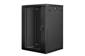 Rack skabe - Lanberg WF01-6618-10B - 18U - Wall Mount Rack Cabinet - WF01-6618-10B