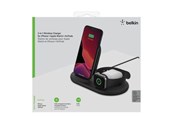 Tablet - Adaptere & Opladere - Belkin 3-in-1 Wireless Pad/Stand/Watch - WIZ001vfBK
