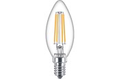 Lyskilder - Philips LED pære Classic Kerte 6,5W/827 (60W) klar E14 - 929002028055