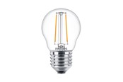 Lyskilder - Philips LED pære Classic Krone 2W/827 (25W) Klar E27 - 929001238755