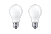 Lyskilder - Philips LED pære Classic Standard 7W/827 (60W) mat 2-pak E27 - 929001243067