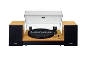 Pladespiller - Lenco LS-300WD - Record Player with Bluetooth® and two separate speakers - Wood - Pladespiller Brun - LS-300WOOD