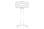 Systemtilbehør (kølepasta mv.) - Zebra MP6000 ACCESSORY POLE DISPLAY MNTR - MX201-SI00WW