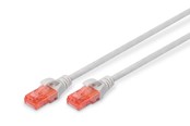 Netværkskabel - DIGITUS CAT 6 U-UTP Patch Cord - 7m - Grå - 7m - DK-1617-070