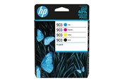 Blæk, Toner & Forbrugsstoffer - HP 903 / 6ZC73AE 4-Pack (Black Yellow Cyan Magenta) Ink - 6ZC73AE