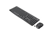 Tastatur - Logitech MK295 Silent Wireless Combo - Off White - US - Tastatur & Mus sæt - Amerikansk engelsk - Sølv - 920-009824