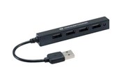 USB hub - HUBBIES HUBBIES05B USB hub - 4 ports - Sort - HUBBIES05B