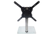 Vægbeslag, AV-Beslag & AV-Møbler - ConnecTech Sinox StandView TV bordstand med drejbar top - 26"-55" - Alu finish - Max 25 kg - recommended for 55" - SWB7150