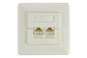 Netværkstilbehør - Deltaco Unshielded wall RJ45 plug - VR-127